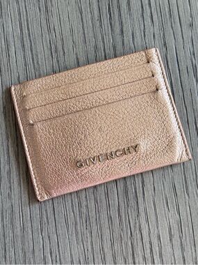 Authentic Givenchy Rose Gold Leather Cardholder